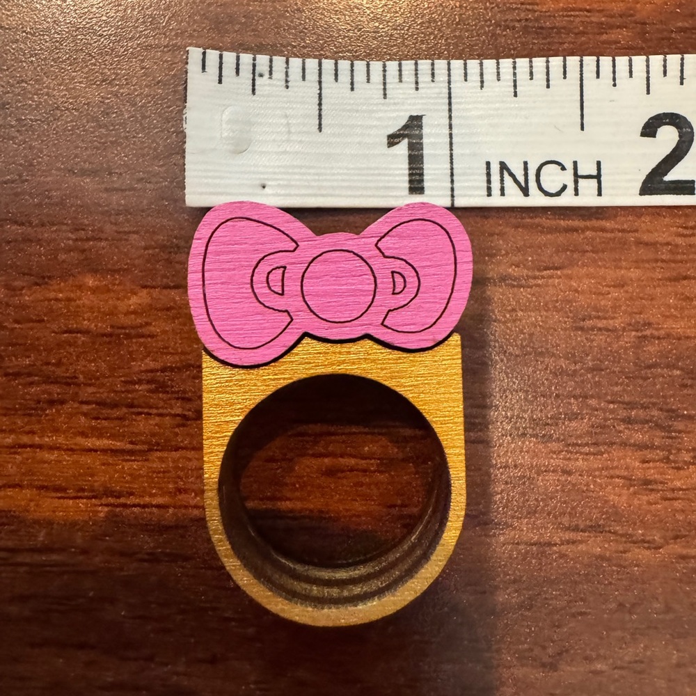 Sanrio Hello Kitty WOOD RING RARE!
Limited Edition! - Picture 6 of 7